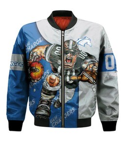 Alabama Huntsville Chargers Bomber Jacket Football Go On - NCAA