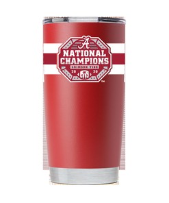 Alabama National Champs Crimson Tumbler - Celebrate Alabama's National Championship with this Crimson Tumbler