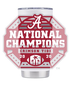 Alabama National Champs White Tumbler - Show Your Support for Alabama National Champions with this White Tumbler