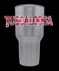 Alabama Stainless Steel City Tumbler - Tuscaloosa - Represent Tuscaloosa with this Stainless Steel Tumbler
