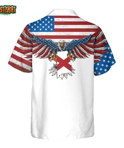 Alabama State And American Eagle Hawaiian Shirt