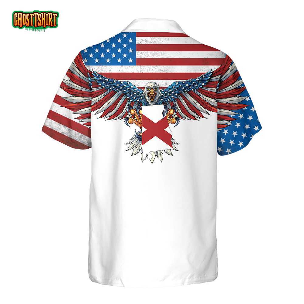 Alabama State And American Eagle Hawaiian Shirt