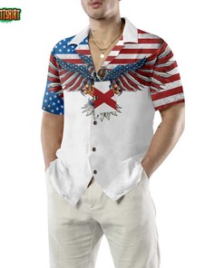 Alabama State And American Eagle Hawaiian Shirt