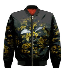 Alabama State Hornets Bomber Jacket Camouflage Vintage  - NCAA