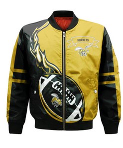 Alabama State Hornets Bomber Jacket Flame Ball - NCAA