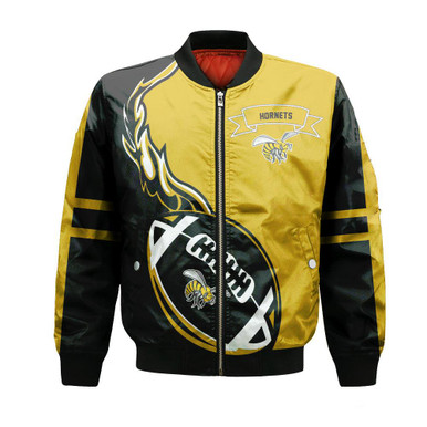 Alabama State Hornets Bomber Jacket Flame Ball - NCAA