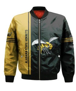 Alabama State Hornets Bomber Jacket Half Style - NCAA