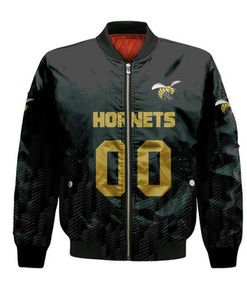Alabama State Hornets Bomber Jacket Logo Sport Ombre  - NCAA