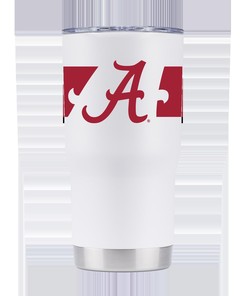 Alabama Stripe Tumbler - Striped Tumbler for Alabama Supporters