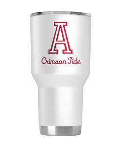 Alabama Vault Collection White Tumbler - Sophisticated White Tumbler from Alabama's Vault Collection