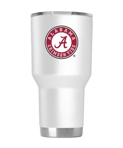 Alabama White Tumbler - Classic White Tumbler for Alabama Fans