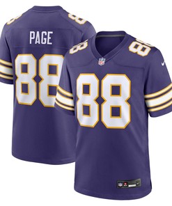 Alan Page 88 Minnesota Vikings Classic Retired Men Jersey - Purple