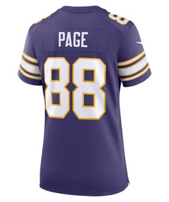 Alan Page 88 Minnesota Vikings Women's Classic Retired Jersey - Purple
