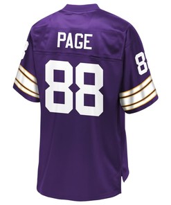 Alan Page Minnesota Vikings Nfl Pro Line Retired Team Player Jersey - Purple