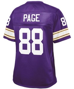 Alan Page Minnesota Vikings Nfl Pro Line Womens Retired Player Jersey - Purple