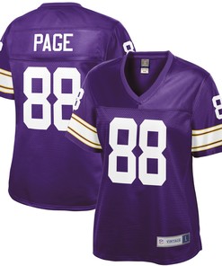 Alan Page Minnesota Vikings Nfl Pro Line Womens Retired Player Jersey - Purple Nfl