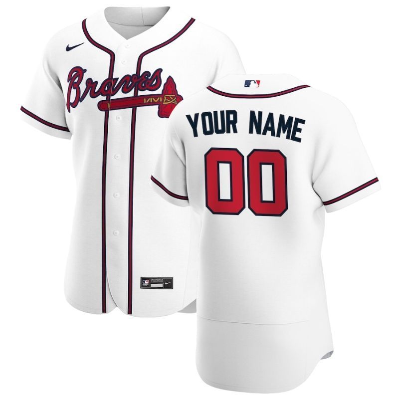 Alanta Braves Mlb 2020 Personalized Custom White Custom Jersey