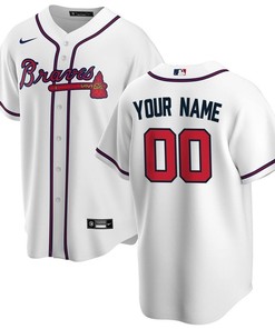Alanta Braves Mlb 2020 Personalized Custom White Custom Jersey