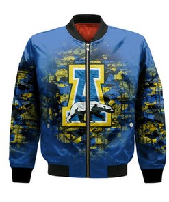 Alaska Nanooks Bomber Jacket Camouflage Vintage  - NCAA