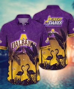 Albany Great Danes NCAA Flower Hawaii Shirt For Fans Ver 11