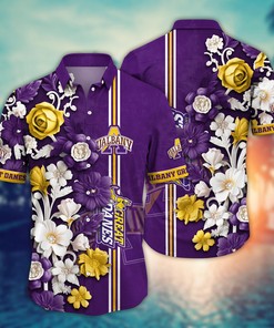 Albany Great Danes NCAA Flower Hawaii Shirt For Fans Ver 2