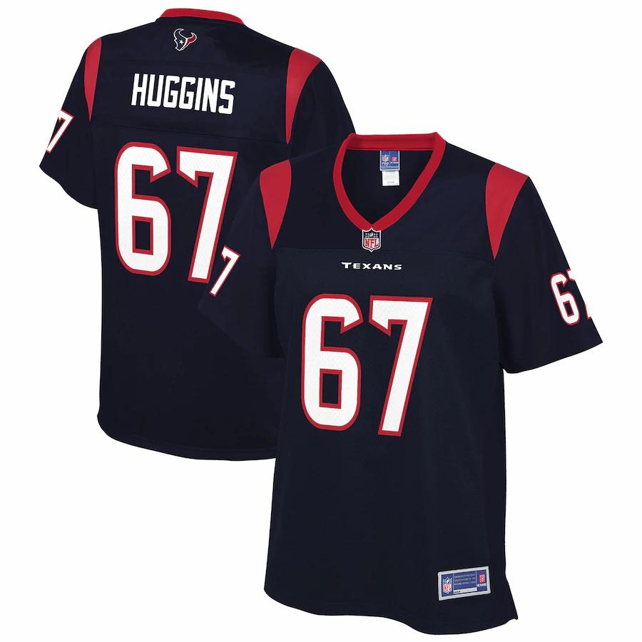 Albert Huggins Houston Texans Nfl Pro Line Womens Team Player Jersey - Navy