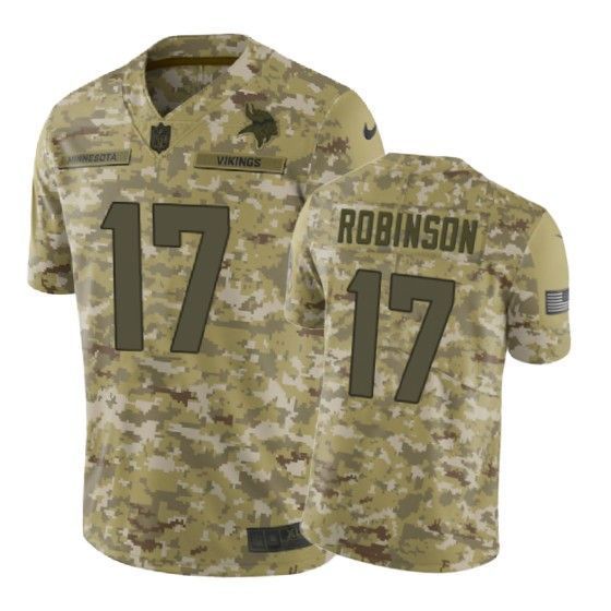 Aldrick Robinson Jersey Nfl Camo Minnesota Vikings