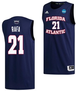 Alejandro Ralat 21 FAU Owls 2023 March Madness Basketball Men Jersey- Navy