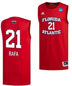 Alejandro Ralat 21 FAU Owls 2023 March Madness Basketball Men Jersey- Red