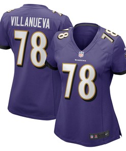 Alejandro Villanueva Baltimore Ravens Womens Game Jersey - Purple Nfl