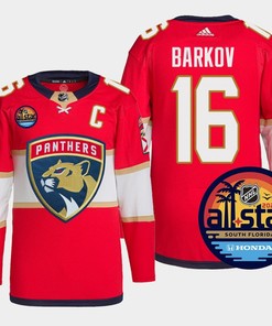 Aleksander Barkov 16 Florida Panthers Red Jersey 2023 NHL All-Star
