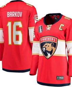 Aleksander Barkov 16 Florida Panthers Women's 2023 Stanley Cup Final Home Breakaway Player Jersey - Red