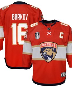 Aleksander Barkov 16 Florida Panthers Youth 2023 Stanley Cup Final Home Jersey - Red