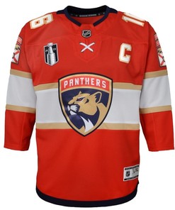 Aleksander Barkov 16 Florida Panthers Youth 2023 Stanley Cup Final Home Jersey - Red