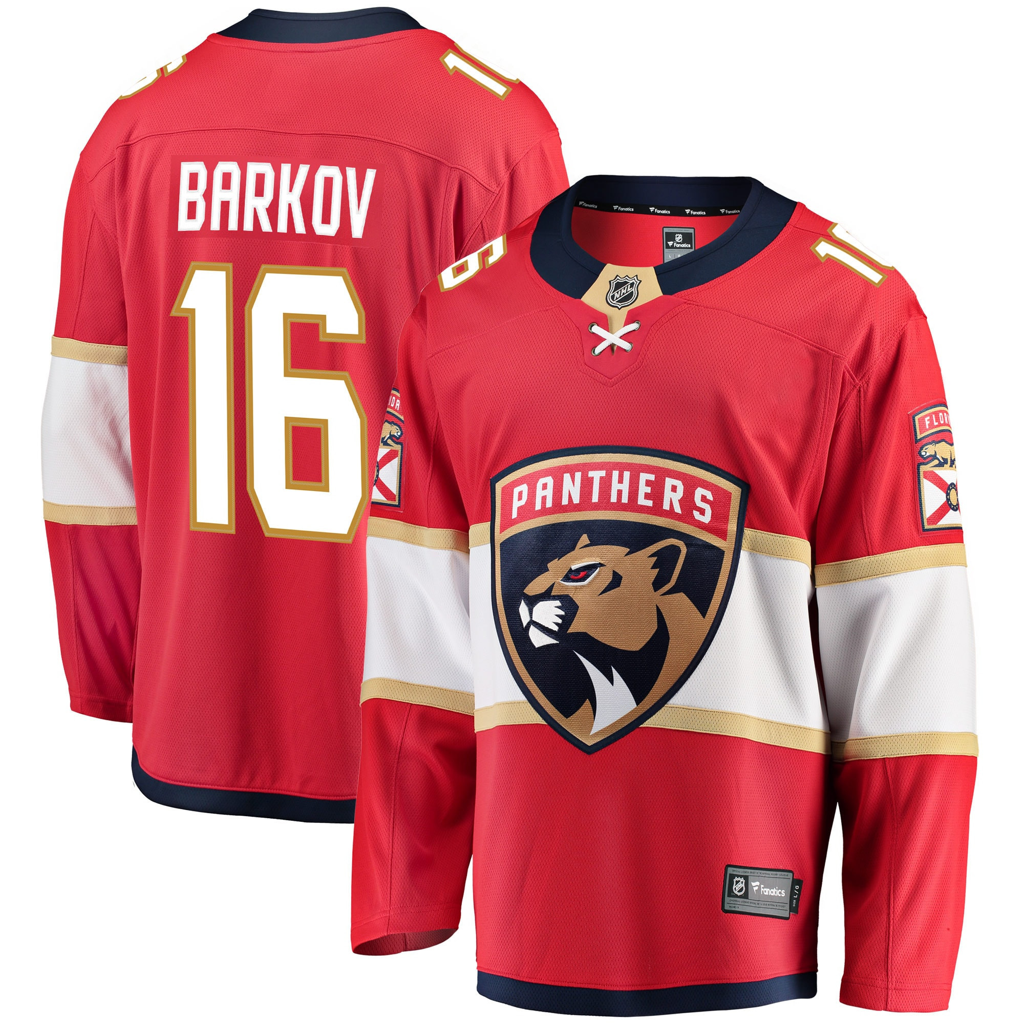 Aleksander Barkov Florida Panthers Fanatics Branded Premier Breakaway Player Jersey - Red Nhl