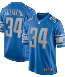 Alex Anzalone Detroit Lions Game Jersey - Blue Nfl