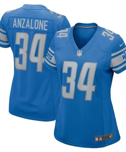 Alex Anzalone Detroit Lions Womens Game Jersey - Blue Nfl
