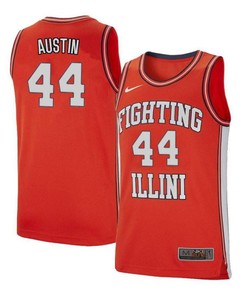 Alex Austin 44 Illinois Fighting Illini Retro Elite Basketball Men Jersey - Orange