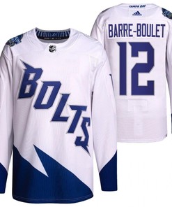 Alex Barre-Boulet 2022 Stadium Series Lightning 12 White Primegreen Jersey Jersey