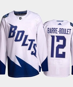 Alex Barre-boulet Lightning 2022 Stadium Series White Primegreen Jersey, Men Jersey