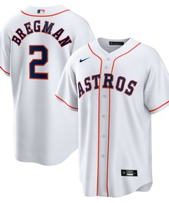 Alex Bregman Houston Astros Home Replica Player Name Jersey - White Mlb