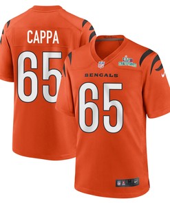 Alex Cappa 65 Cincinnati Bengals Super Bowl LVII Champions Men Alternate Game Jersey - Orange