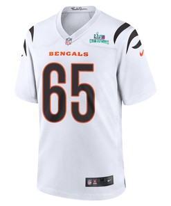 Alex Cappa 65 Cincinnati Bengals Super Bowl LVII Champions Men Game Jersey - White