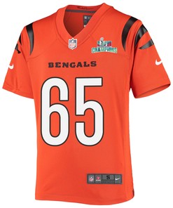Alex Cappa 65 Cincinnati Bengals Super Bowl LVII Champions Youth Alternate Game Jersey - Black