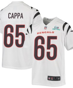 Alex Cappa 65 Cincinnati Bengals Super Bowl LVII Champions Youth Game Jersey - White