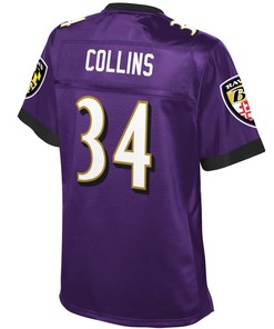 Alex Collins Baltimore Ravens Nfl Pro Line Womens Team Color Player Jersey - Purple