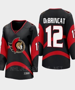 Alex DeBrincat 12 Ottawa Senators 2022 Special Edition 2.0 Women Breakaway Retro Jersey Black