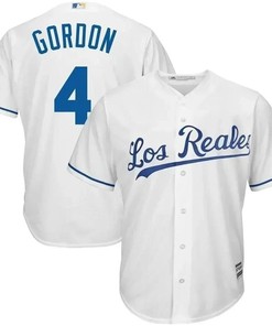 Alex Gordon Kansas City Royals Los Reales Cool Base Player Jersey - White