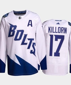 Alex Killorn Lightning 2022 Stadium Series White Primegreen Jersey, Men Jersey