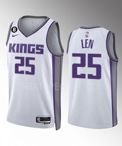 Alex Len 25 Sacramento Kings White Men Jersey 2022-23 Association Edition Swingman
